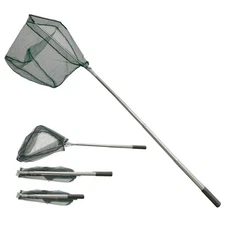 Fishing Landing Net with Stainless Steel Telescoping Pole 74.8" Long Handle,R...