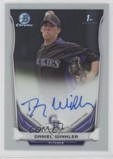 2014 Bowman Chrome Prospect Auto Danny Winkler Daniel Winkler #BCAP-DW Auto x4f