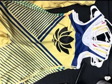 Ohana wrestling singlet By ProForce Red/blue/teal Size M, One Red M Left