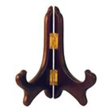 24204 - 5" Elegant Durable Wood Plate Stand for Home and Garden Decorative Plaqu