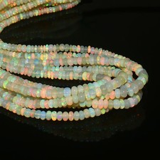 Natural Opal Beads Blue Opal Beads Rondelle Opal Beads Gift for friend 535