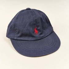 Polo Ralph Lauren Baseball Hat Toddler Baby Cap Infant Size Navy Blue Red Pony