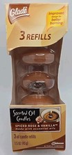 Glade Scented Oil Spiced Rose Vanilla Candles 3 Oil Refills Discontinued New