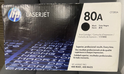 HP 80A Black Original LaserJet Toner Cartridge CF280A SEALED -- READ DESCRIPTION