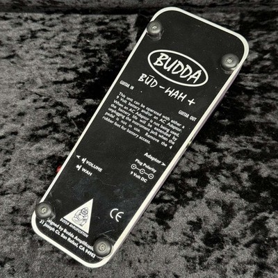 Budda BUD-WAH+ Purple Wah Volume Boost Guitar Effects Pedal Used