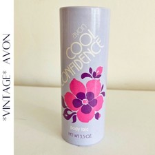 AVON Vintage 1988 Cool Confidence Body Talc, 3.5 oz., New 