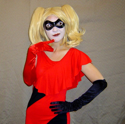 Harley Quinn Classic Leather Eye Mask - MOST Authentic - FREE Bonus! - Picture 5 of 11
