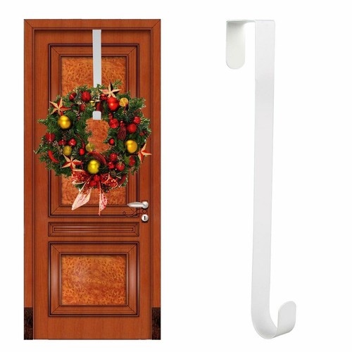 1/2Pcs 12/15in Wreath Hanger Over Door Metal Hook Clothes Hanger for Home Decor - Picture 5 of 53