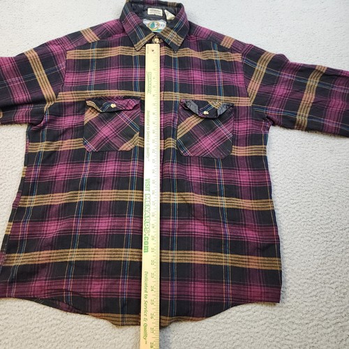 VTG Northwest Territory Shirt Mens Large Acrylic Plaid Outdoor Flannel Button Up - Picture 2 of 8