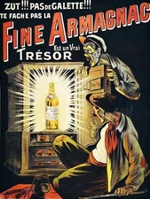 12466.Decoration Poster.Home wall art design.French cognac.Bar liquor store