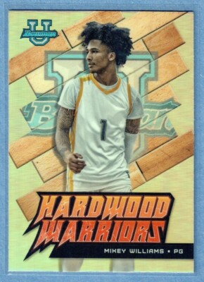 Mikey Williams Refraktor 2022 Bowman U Hardwood Warriors Rookie Karte #HW-29