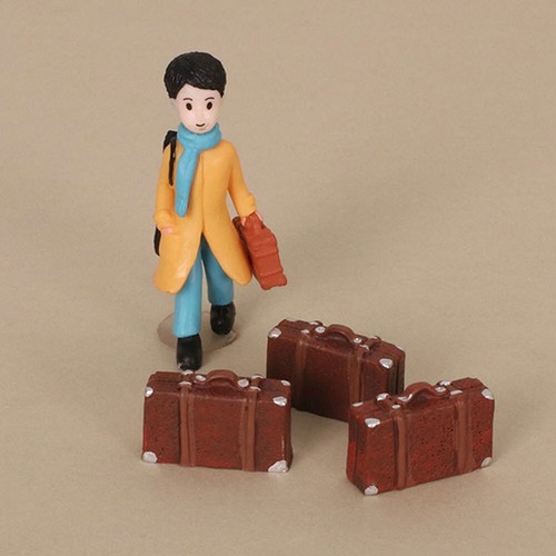 5pcs 1:24 Miniature Tiny Travel Suitcase Bedroom Accessories Dollhouse Decor - Picture 10 of 14