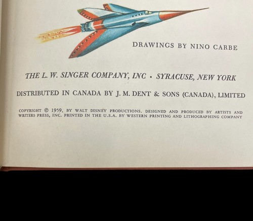 Set 3 libri Walt Disney Tomorrowland 1959 - Foto 5 di 16