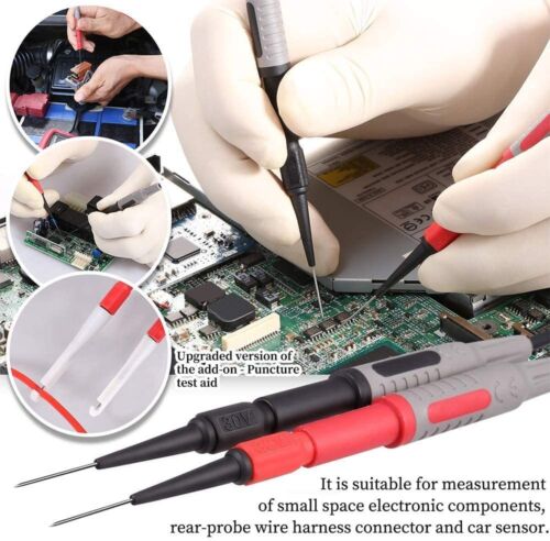 MULTIMETER KABEL MESSLEITUNGEN PRÜFKABEL SET MULTIMETER ZUBEHÖR KROKODILKLEMMEN - Bild 4 von 12