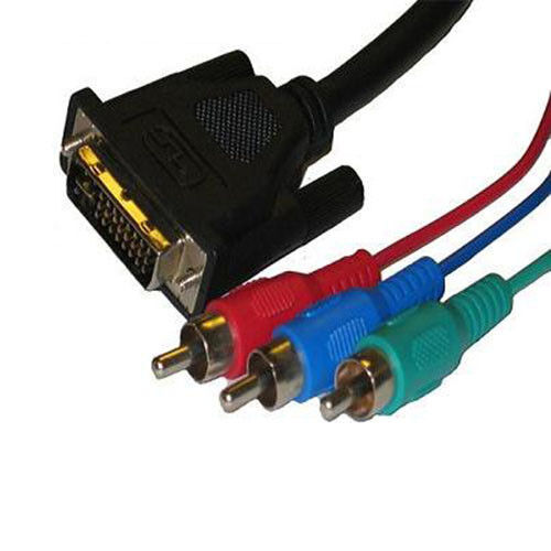 High Performance DVI to 3-RCA RGB Component Video Cable - 6Ft,10Ft,15Ft,25Ft - Picture 1 of 2