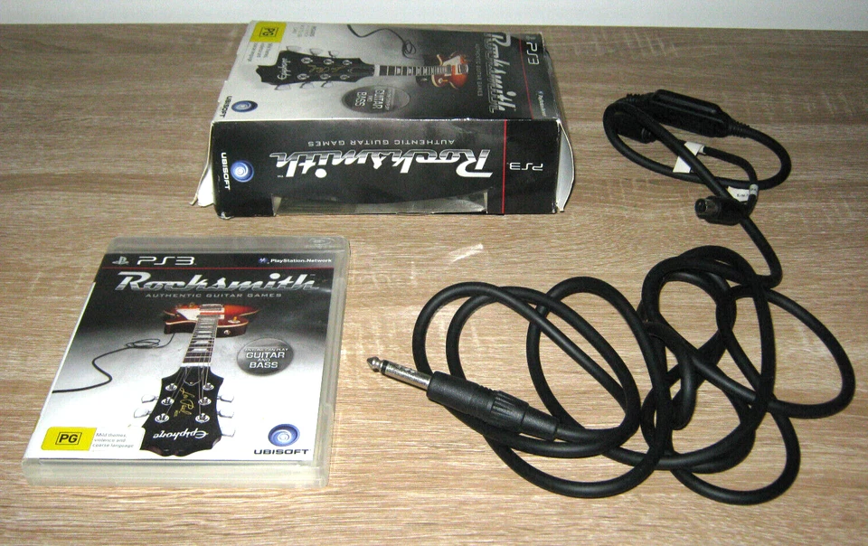 Rocksmith - Authentic Guitar Games - Box Set With Game and Guitar Lead Cable PS3 - Image 2 of 2