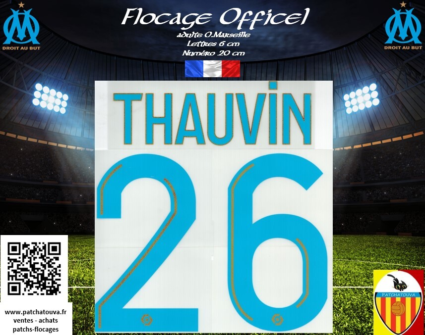 Flocage Officiel Olympique De Marseille – Milik 2022/2023 Away (Blanc/Bleu)