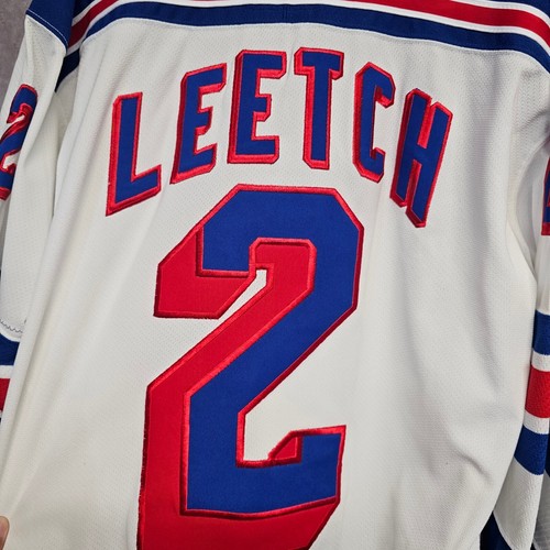 Vintage 90s Starter NHL New York Rangers Brian Leetch 2 Hockey Jersey Mens L - Picture 6 of 6