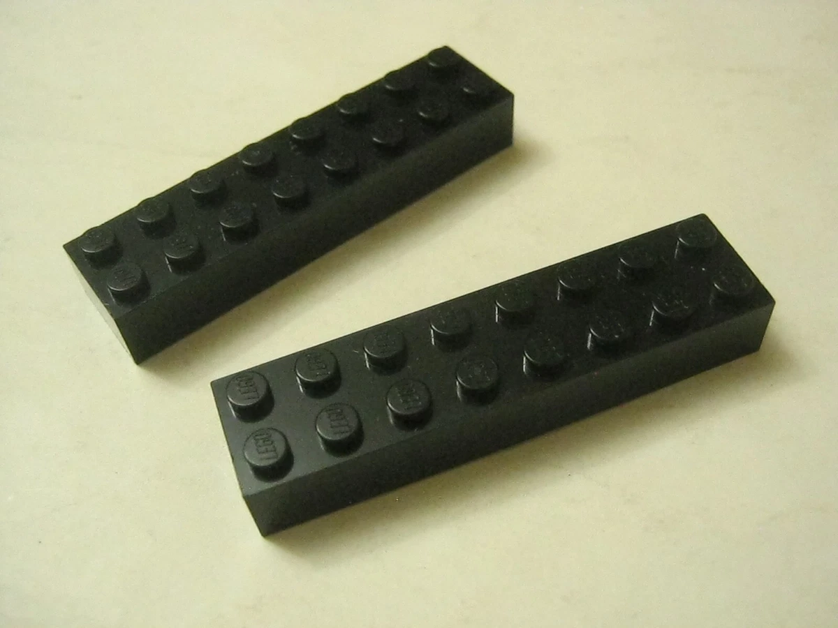 Lego Lot Of 2 Black 2x8 Bricks 3007 028 312