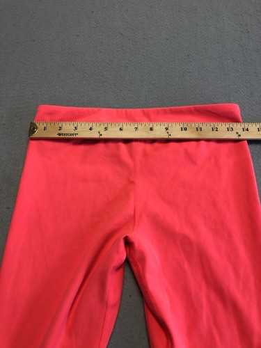 Under Armour Leggings Teen Girl's Large Coral Pink Shine Logo Activewear Pants - Picture 5 of 5