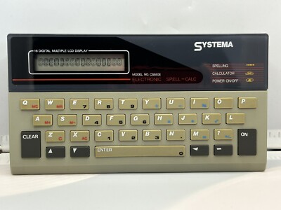 Vintage 1988 Systema Model No. CS880E Rechtschreibung Wortprüfung elektronischer Computer
