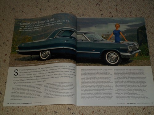1963 CHEVROLET IMPALA SS CABRIO ANZEIGE / ARTIKEL - Bild 1 von 7