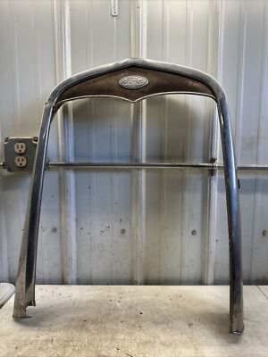 1930 Ford Model A Radiator Shell Shroud Emblem & Crank Cover Vintage ...