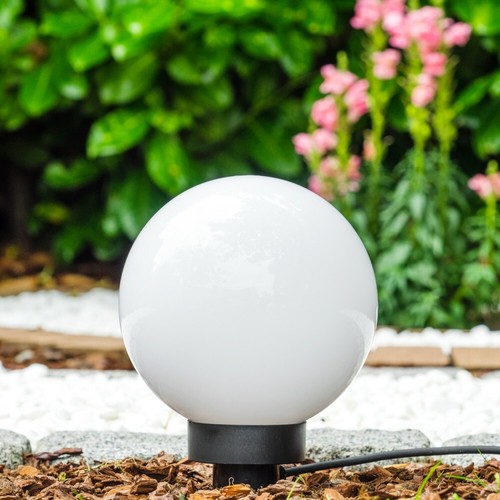 Kugelleuchte 20 cm Wege Aussen Steh Garten Lampen Veranda Terrassen Beleuchtung - Bild 9 von 10