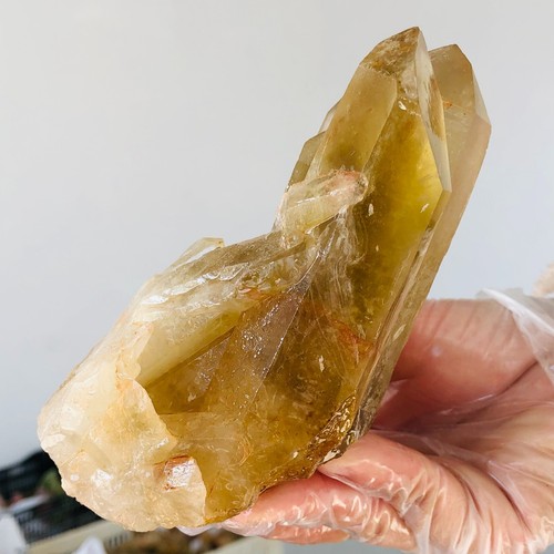 699g Natural Smokey Citrine Quartz Crystal Cluster Mineral specimen Healing F142 - Foto 5 di 15