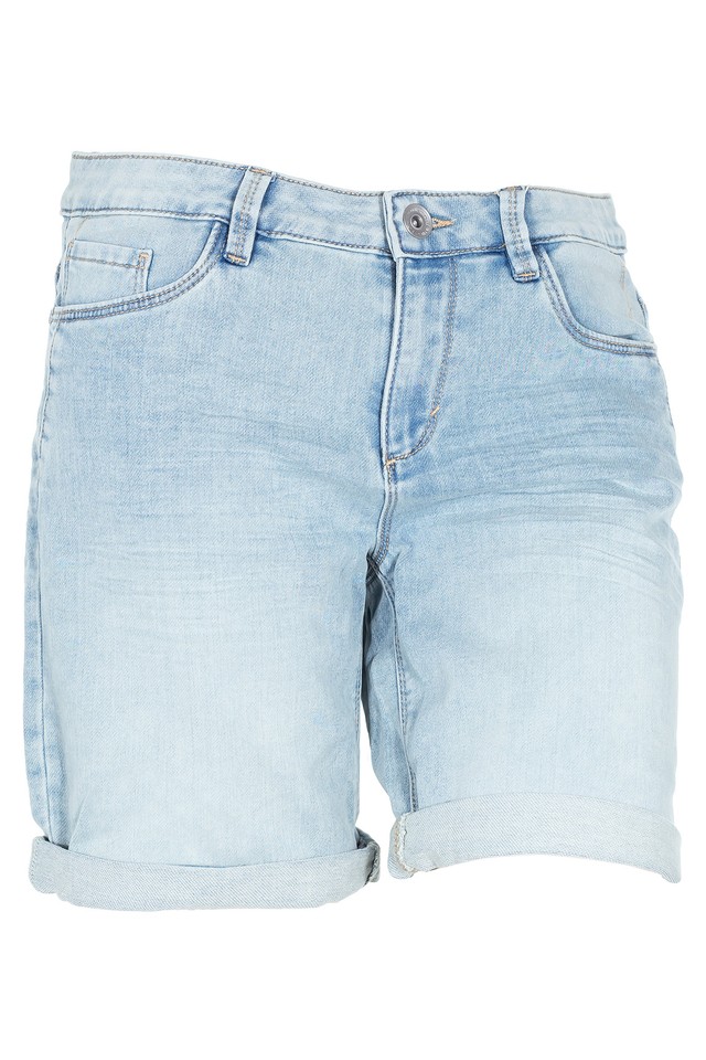TOM TAILOR Bermuda Jeans Shorts Donna | Alexa Slim Fit | Con Risvolto E Tasche | Cotone Sostenibile