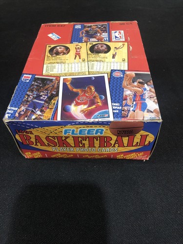 1991-92 Fleer Basketball Wax Box 36 Packs Sealed Unsearched Michael Jordan - Picture 2 of 9