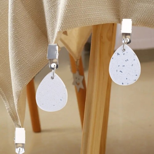 4Pcs Table Cover Weights Stone Iron Tablecloths Pendants Table Cloth Pendant - Picture 7 of 8
