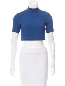 navy blue mock neck top