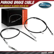 2x Rear Parking Brake Cable for Chevrolet Silverado 2500 HD GMC Sierra 2500 HD