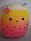 Squishmallow 11" Bergit the Orange Ombre Boba Tea Drink NWT 2022 LIMITED Edition — photo 1