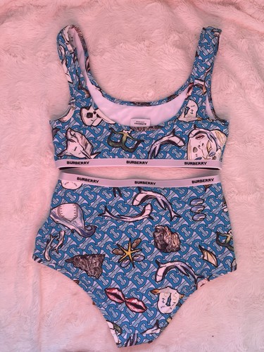 Burberry highwaisted bikini set size S UK 8 10 EU 36 38 US 4 6 - Picture 3 of 8