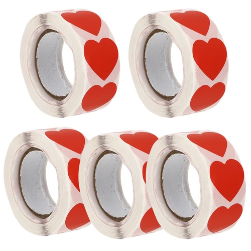 5 Rolls Umschlag Dichtung Aufkleber Valentine Umschlag Dichtung