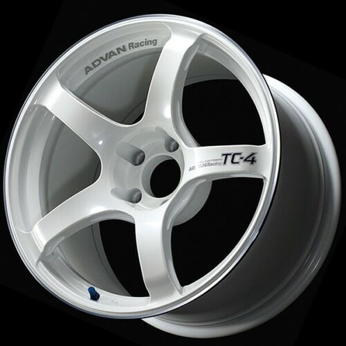 YOKOHAMA ADVAN Racing TC-4 18x8.5J +45 White for SUBARU WRX STI