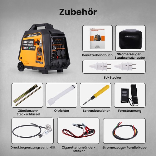 Inverter Stromerzeuger 3,2kW Benzin LPG Dual Fuel for Generator Digitaler Zähler - Bild 11 von 13