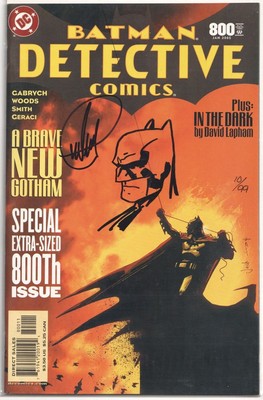 DETECTIVE COMICS #800 DYNAMIC FORCES SIGNED WOODS REMARKED BATMAN SKETCH DF DC