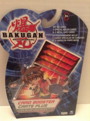 Bakugan Battle Brawlers Card Booster – Inkl. 3 Special Ability & 2 Metal Gate Cards, OVP