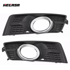 HECASA Fog Light Cover Bezel Chrome For Cadillac SRX 2010-2016 Left&Right Side
