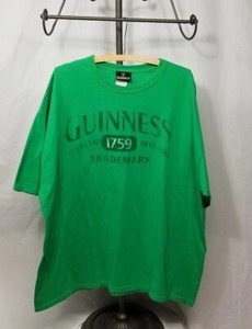 Authentic Guinness 1759 Dublin Ireland T-Shirt Adult 2X-Large Green Cotton Blend