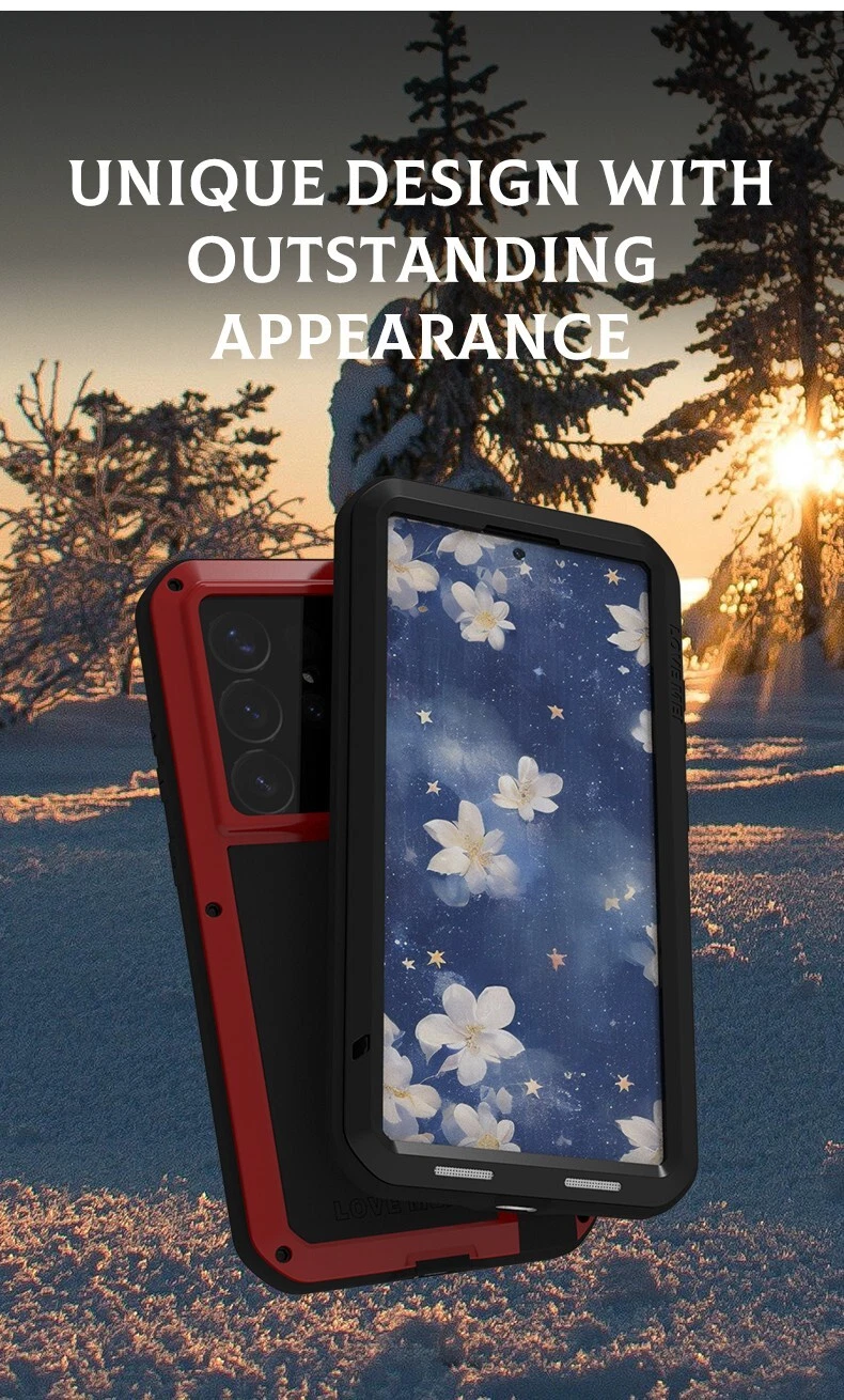 LOVE MEI 防震坚固金属装甲保护壳 适用于三星 S25 Ultra S24 S23 FE S22 - 第 12 张/共 29 张