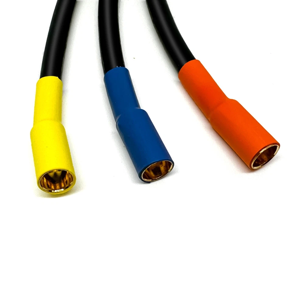 Cables de extensión ESC de 3 pulgadas macho a hembra de bala de 6,5 mm 10 AWG 200C Foto 3 de 4