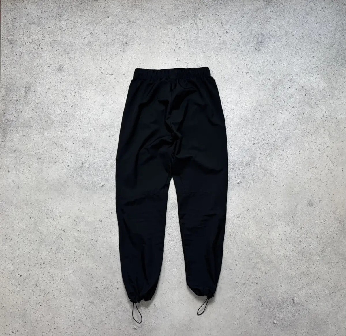 Nike Track Pants Nylon Baggy Drill Y2K Swoosh Hype Black | eBay