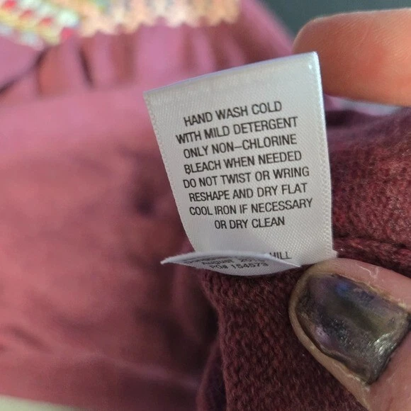 Garnet Hill Kids Fair Isle Nordic Merino Mezcla Lana Suéter Vestido Niñas XL Foto 2 de 4