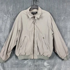 Impermeable By Weatherproof Full Zip Wind Breaker Jacket Men's Large Gray Pocket