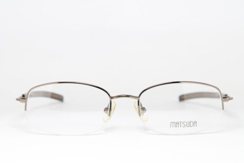MATSUDA 10161 LBR Original Vintage Eyeglasses Frame Straight Temple Titanium - Picture 2 of 8