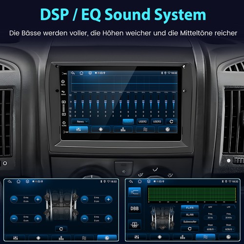 Carplay Android 13 2+64GB Autoradio Für Fiat Ducato Citroen Jumper Peugeot Boxer - Bild 11 von 14